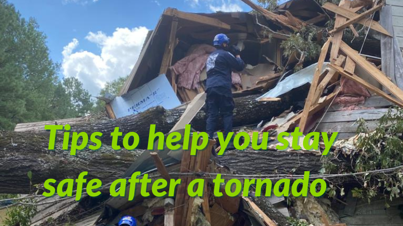 Severe storm / tornado recovery message