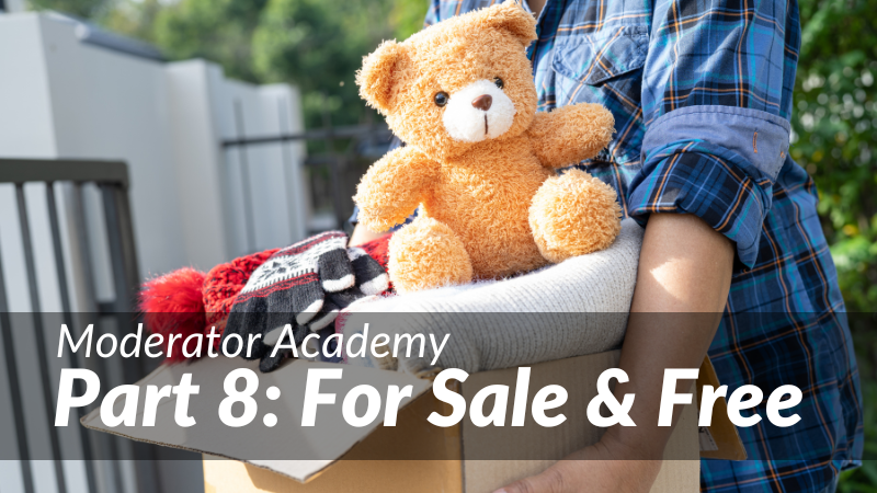 Moderator Academy: For Sale & Free