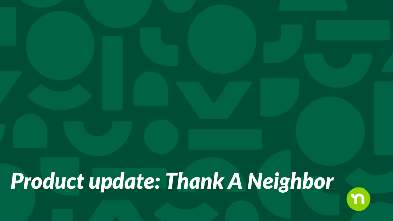 Thank A Neighbor posts