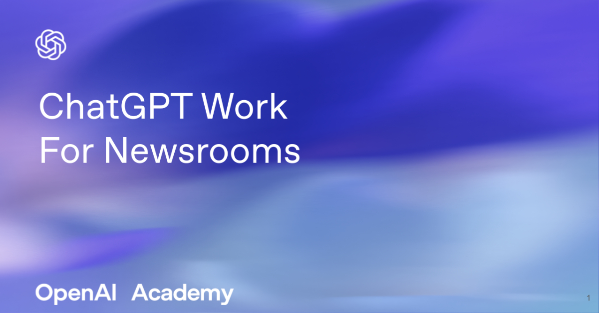 ChatGPT Work For Newsrooms