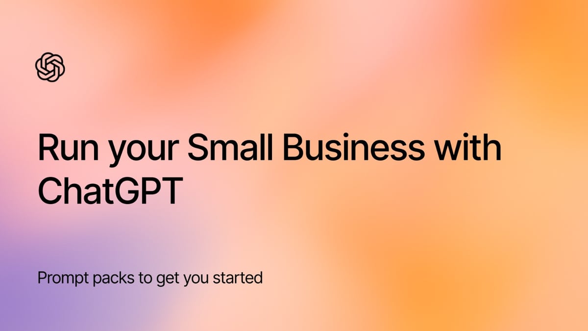 Run your Small Business with ChatGPT