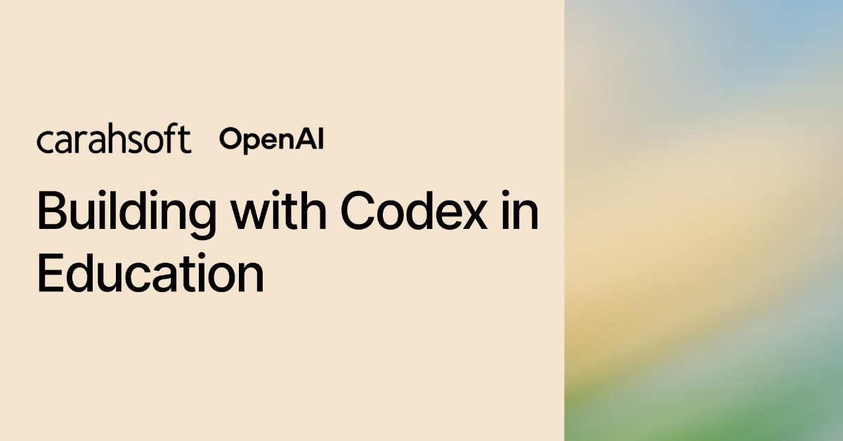 Building with Codex in Education