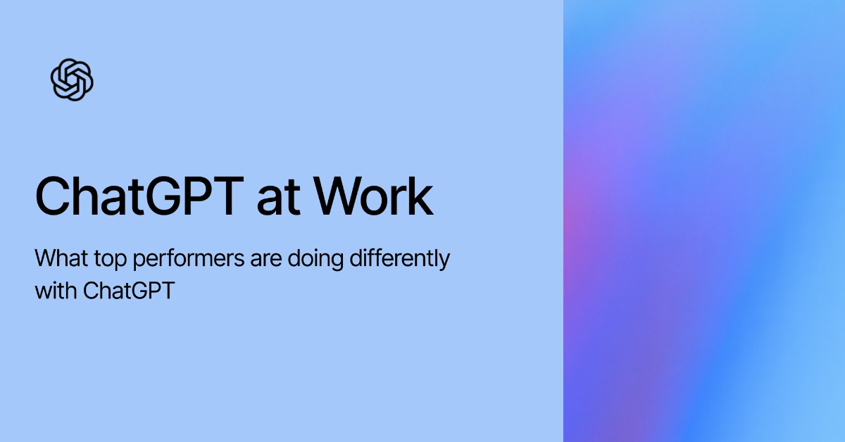 ChatGPT at Work: What Top Performers are Doing Differently