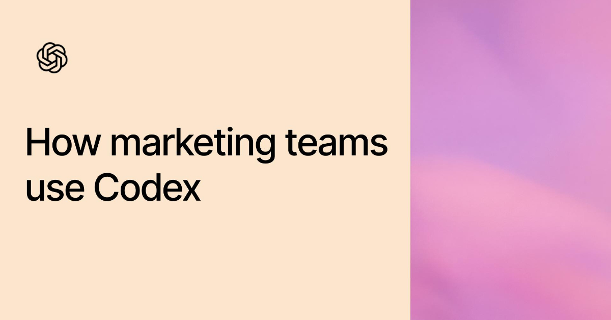 How marketing teams use Codex