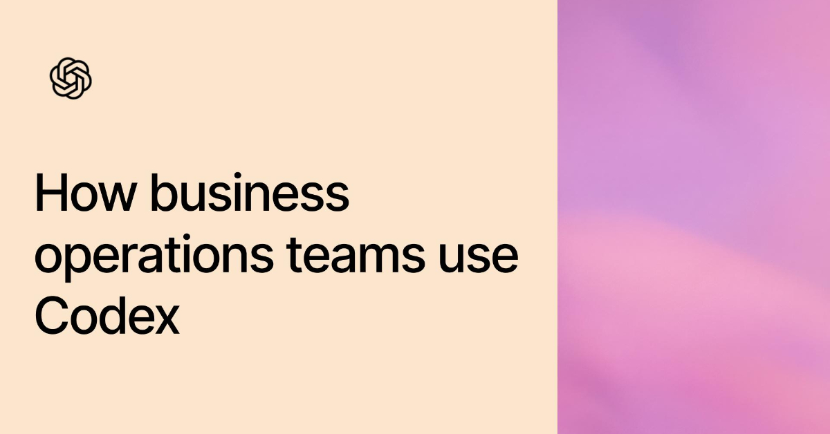 How business operations teams use Codex