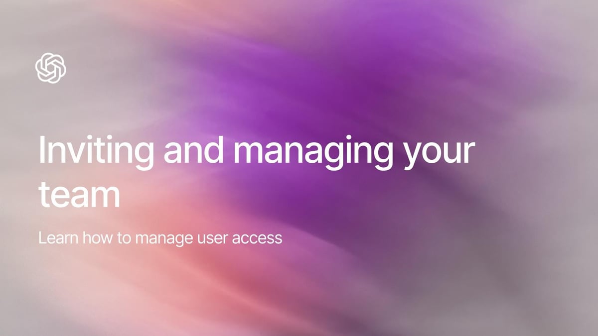 Inviting and managing your team