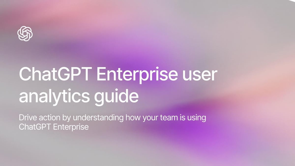 ChatGPT Enterprise user analytics guide