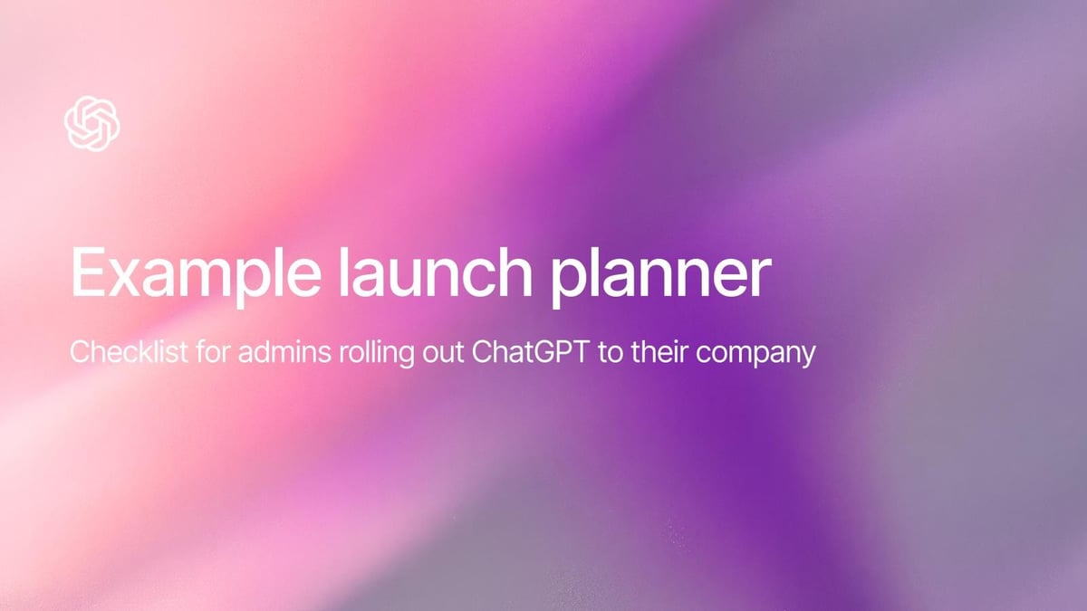 Example launch planner