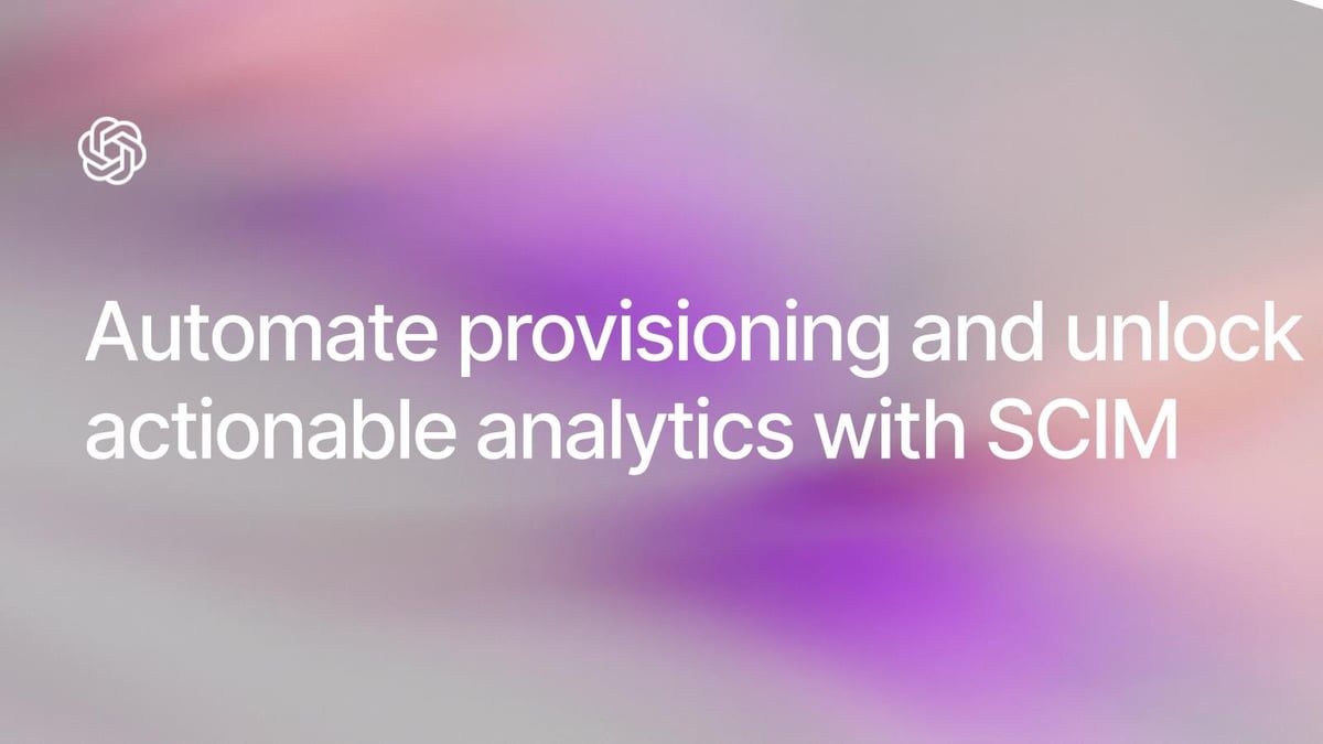Automate provisioning and unlock actionable analytics with SCIM