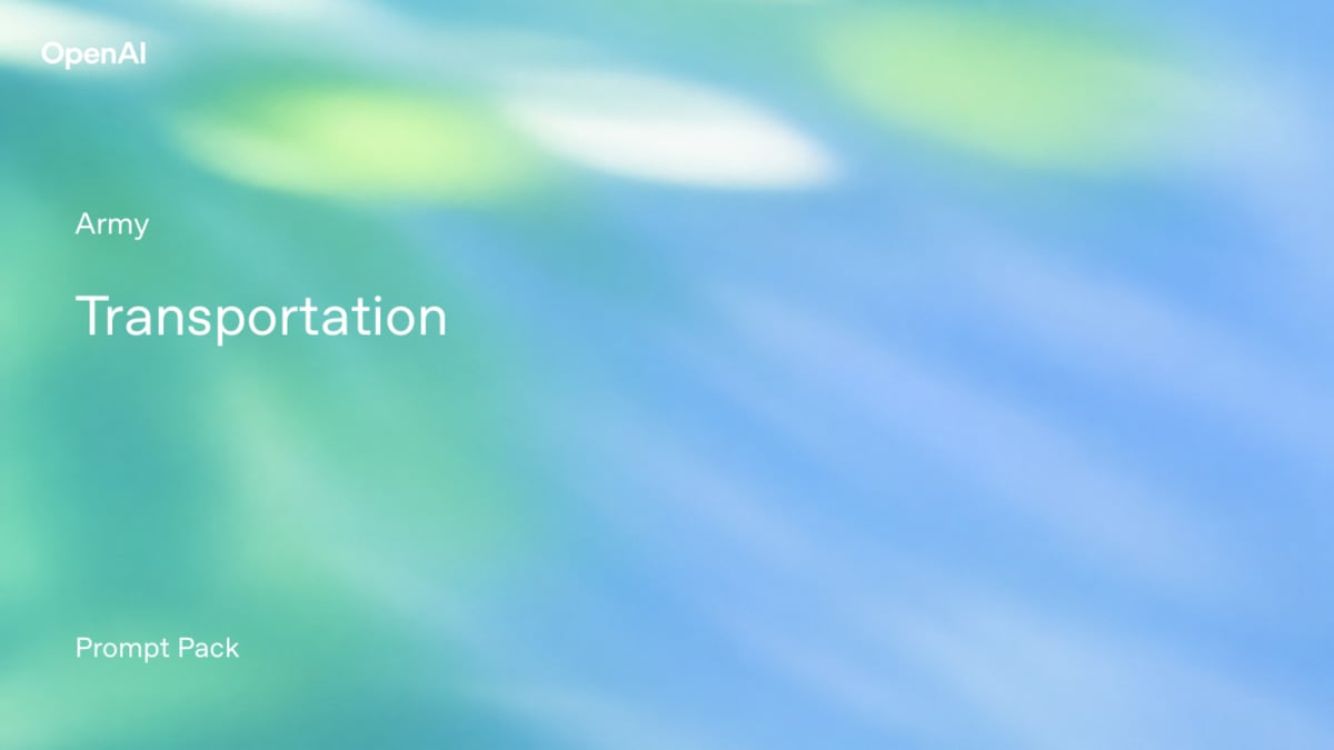 Army — Transportation Prompt Pack