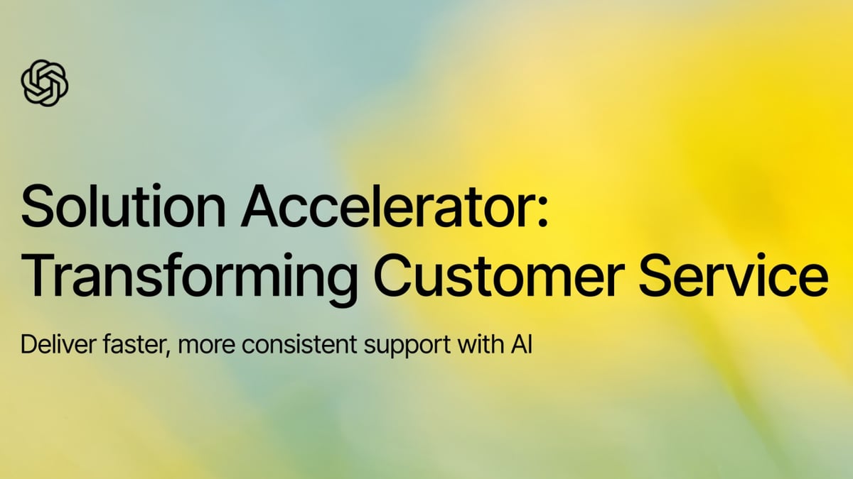 Solution accelerator: customer service transformation