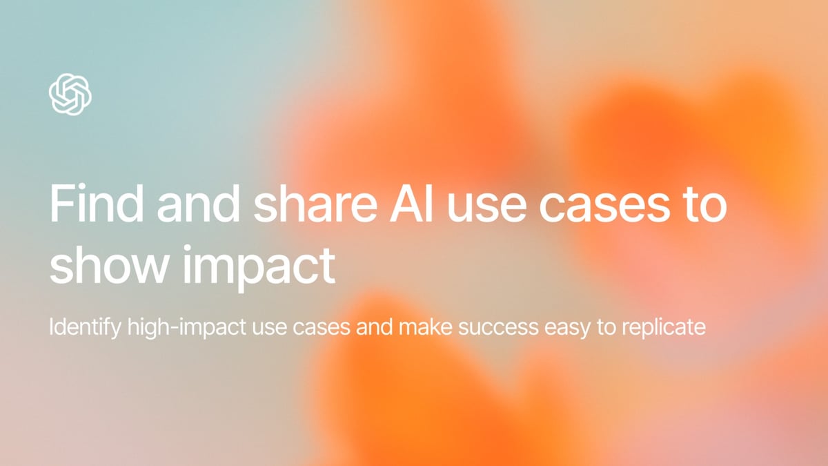 Find and share AI use cases to show impact