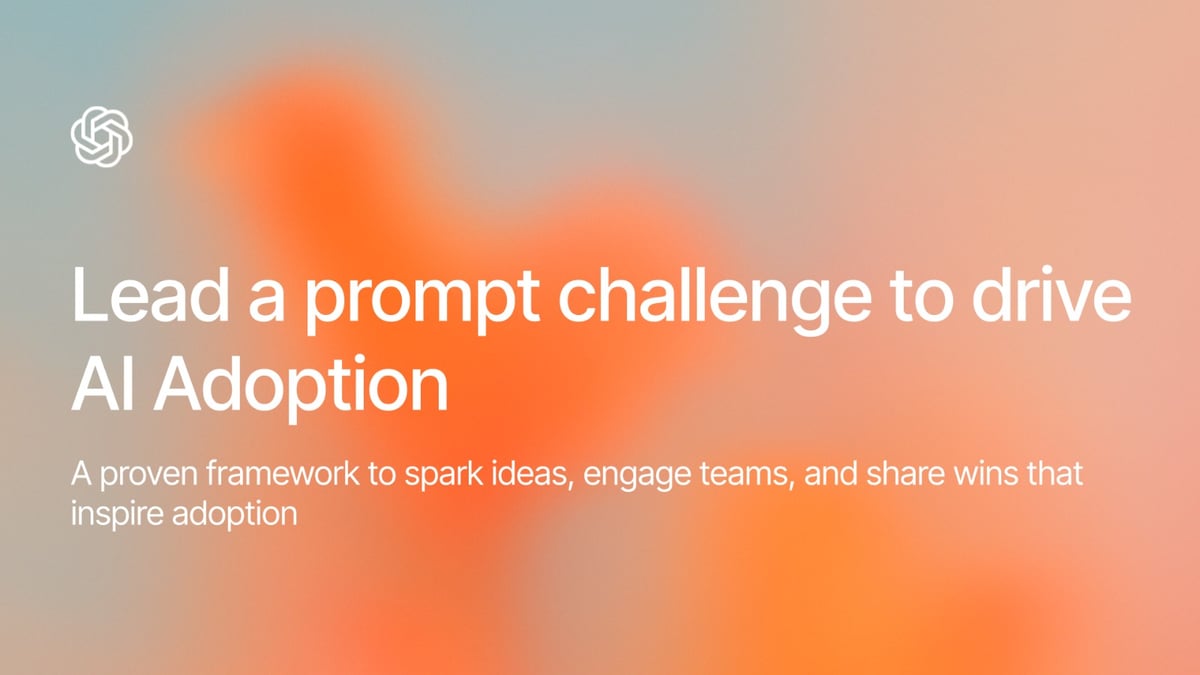 Lead a prompt challenge to drive AI adoption