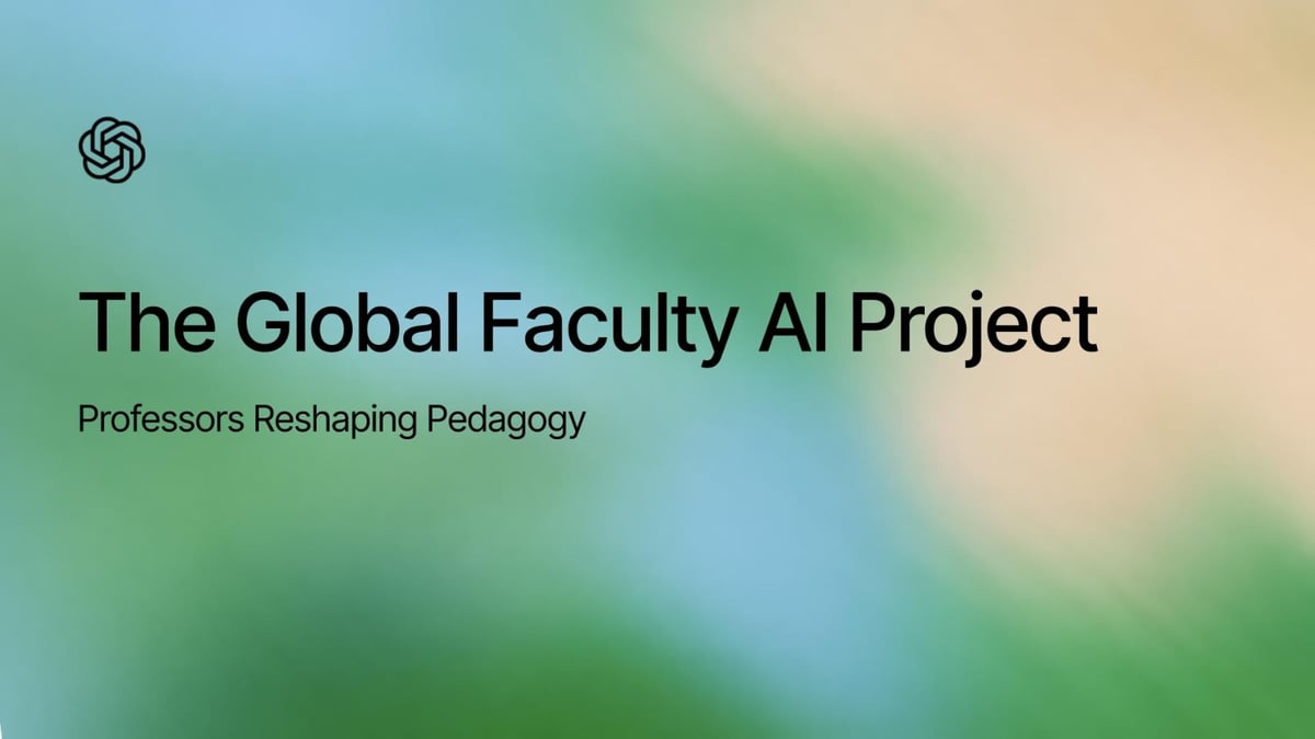 The Global Faculty AI Project