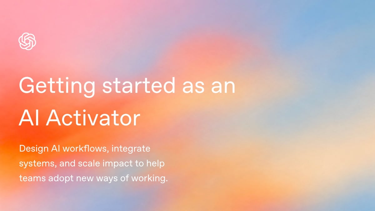 Getting started as an AI Activator