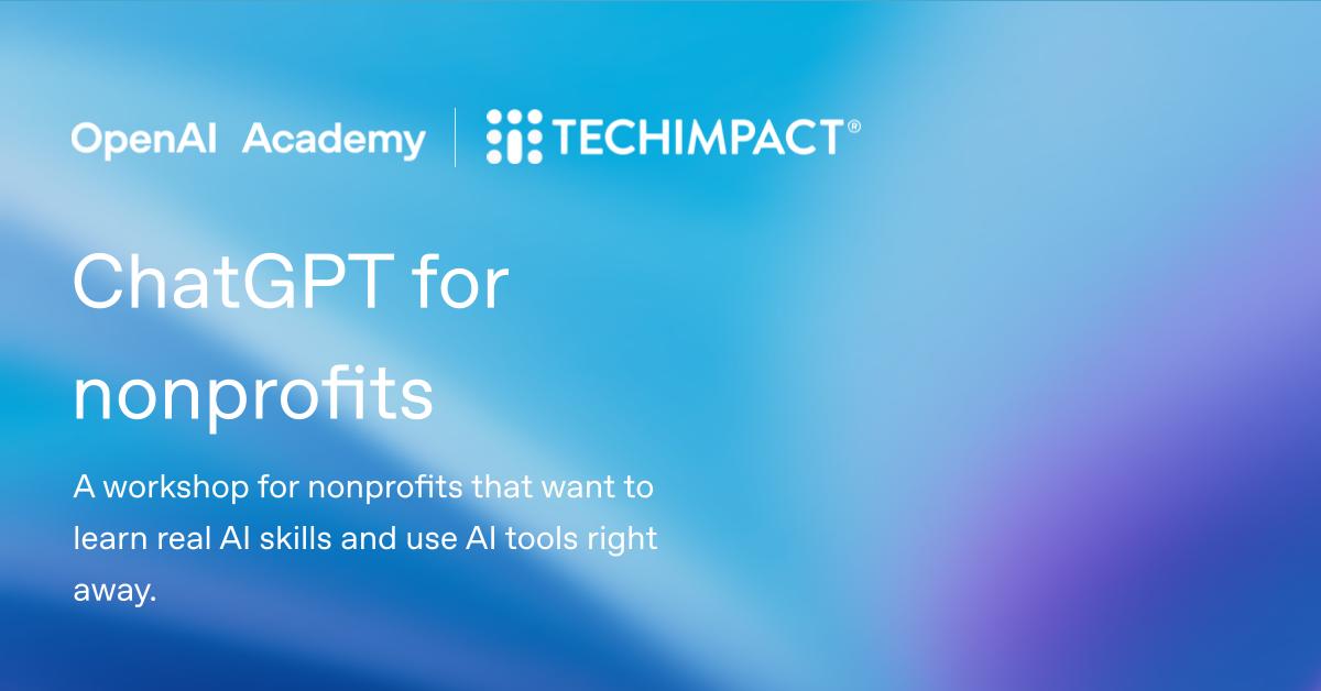 ChatGPT for nonprofits - Anchorage, AK