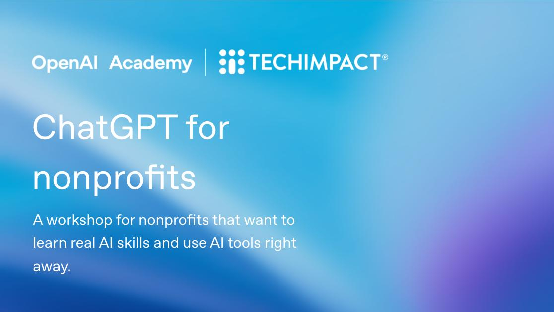 ChatGPT for nonprofits - Kansas City