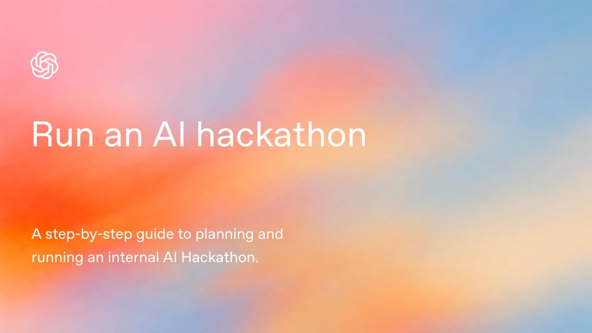Run an AI hackathon