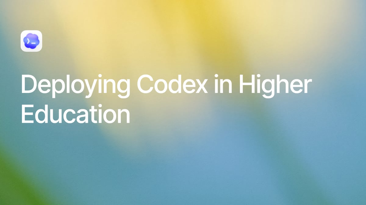 Deploying Codex in Higher Education