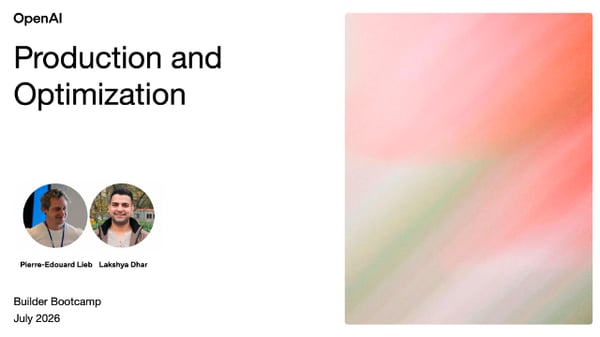Thumbnail of the file Builder Bootcamp - Production and Optimization - July 2026.pdf