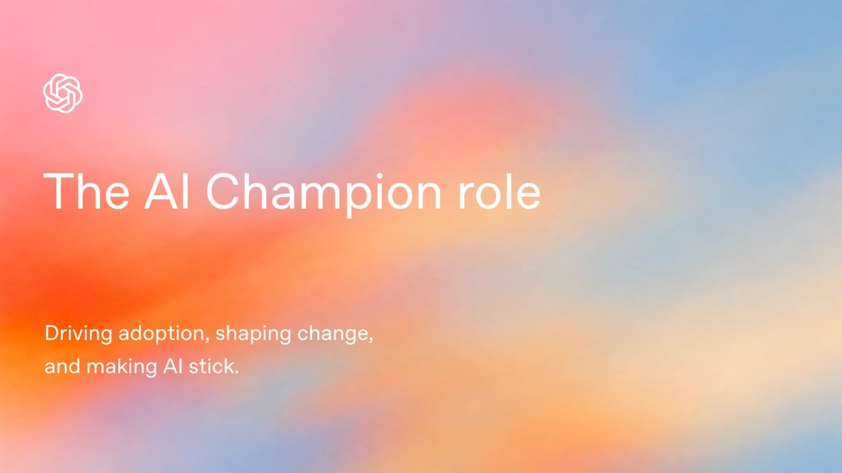 The AI Champion role