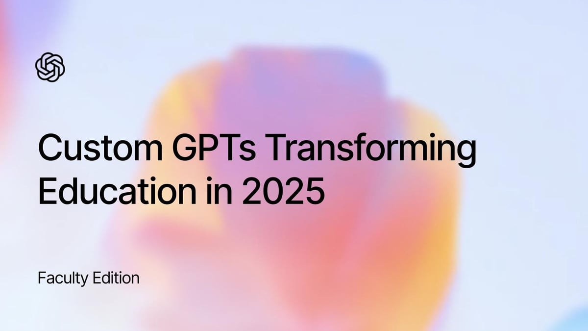Built for Better Teaching: 5 GPTs Every Faculty Member Should Use