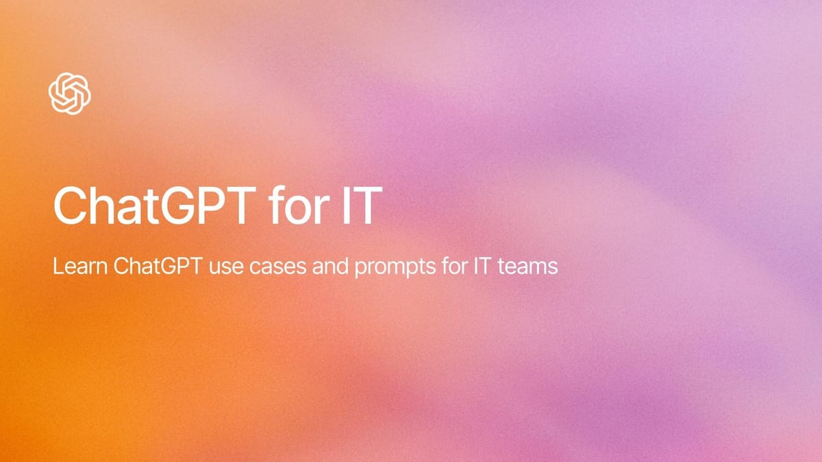 ChatGPT for IT