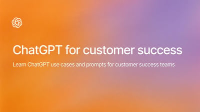 ChatGPT for customer success