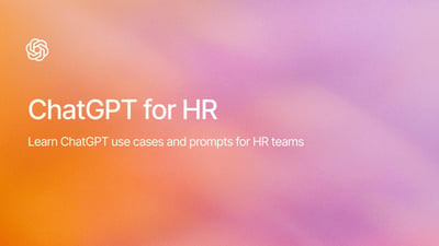 ChatGPT for HR