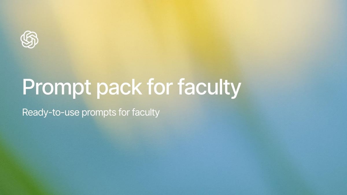 Prompt Pack for Faculty