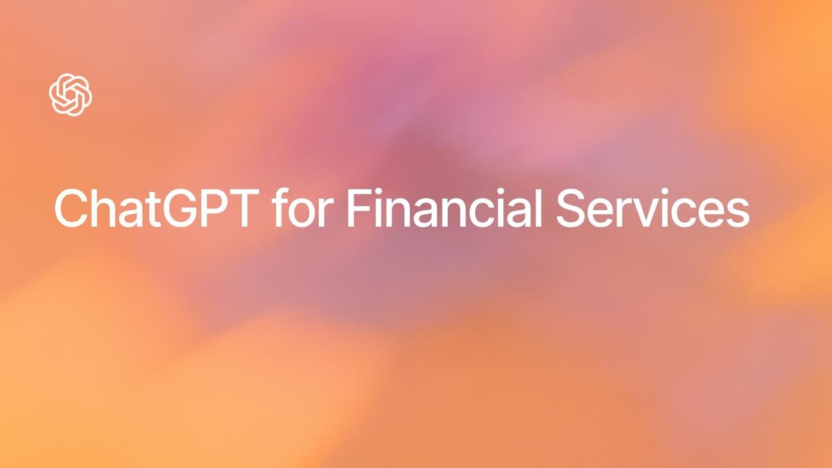 ChatGPT for financial services