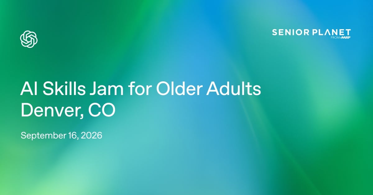 AI Skills Jam for Older Adults: Denver, CO