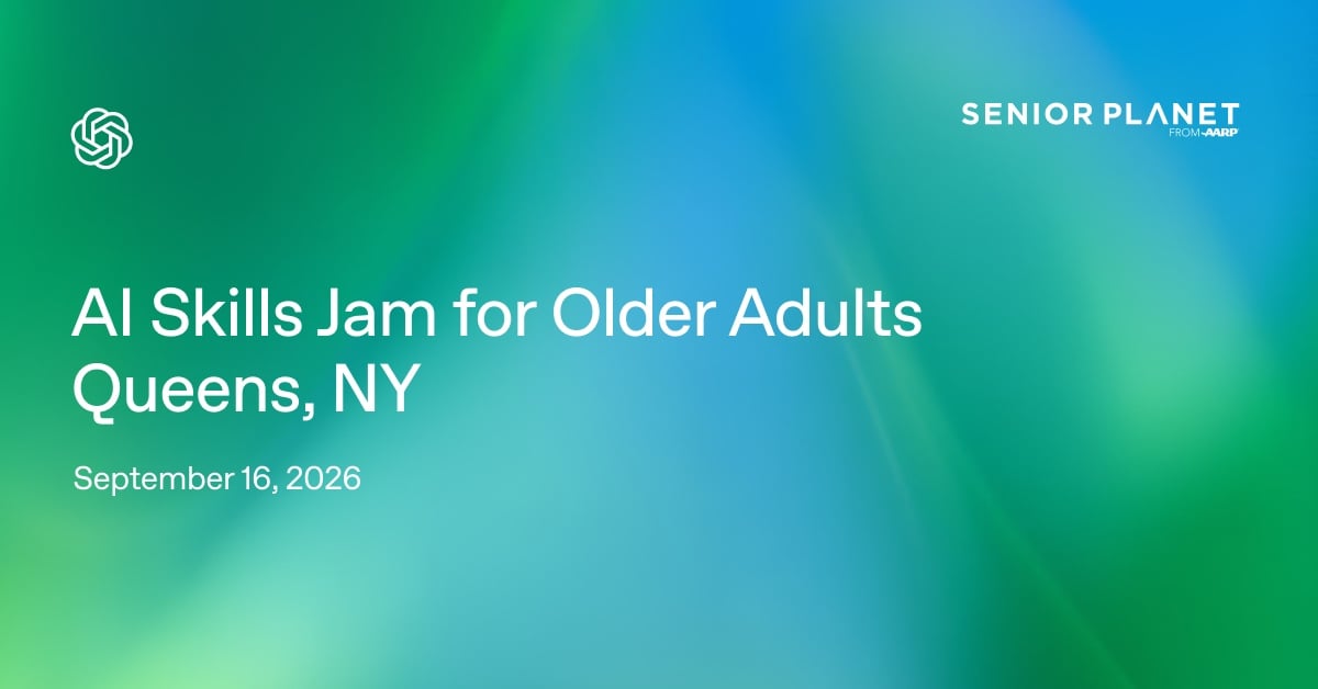 AI Skills Jam for Older Adults/ Jornada de habilidades de IA para adultos mayores: Queens, NY