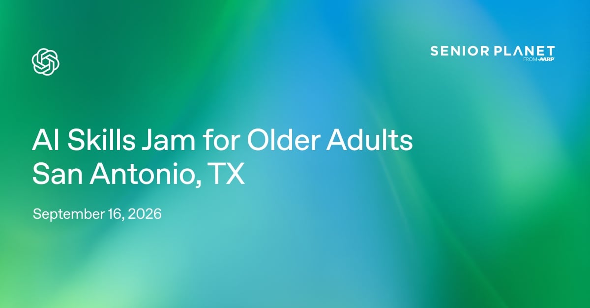 AI Skills Jam for Older Adults / Jornada de habilidades de IA para adultos mayores: San Antonio, TX