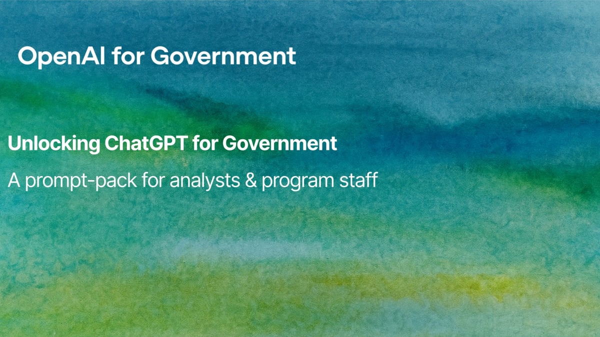 Unlocking ChatGPT for Government: A Prompt-Pack for Analysts & Program Staff