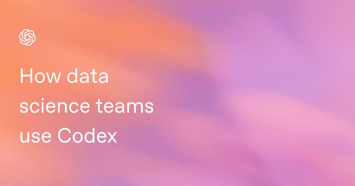 How data science teams use Codex