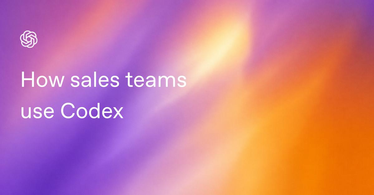 How sales teams use Codex
