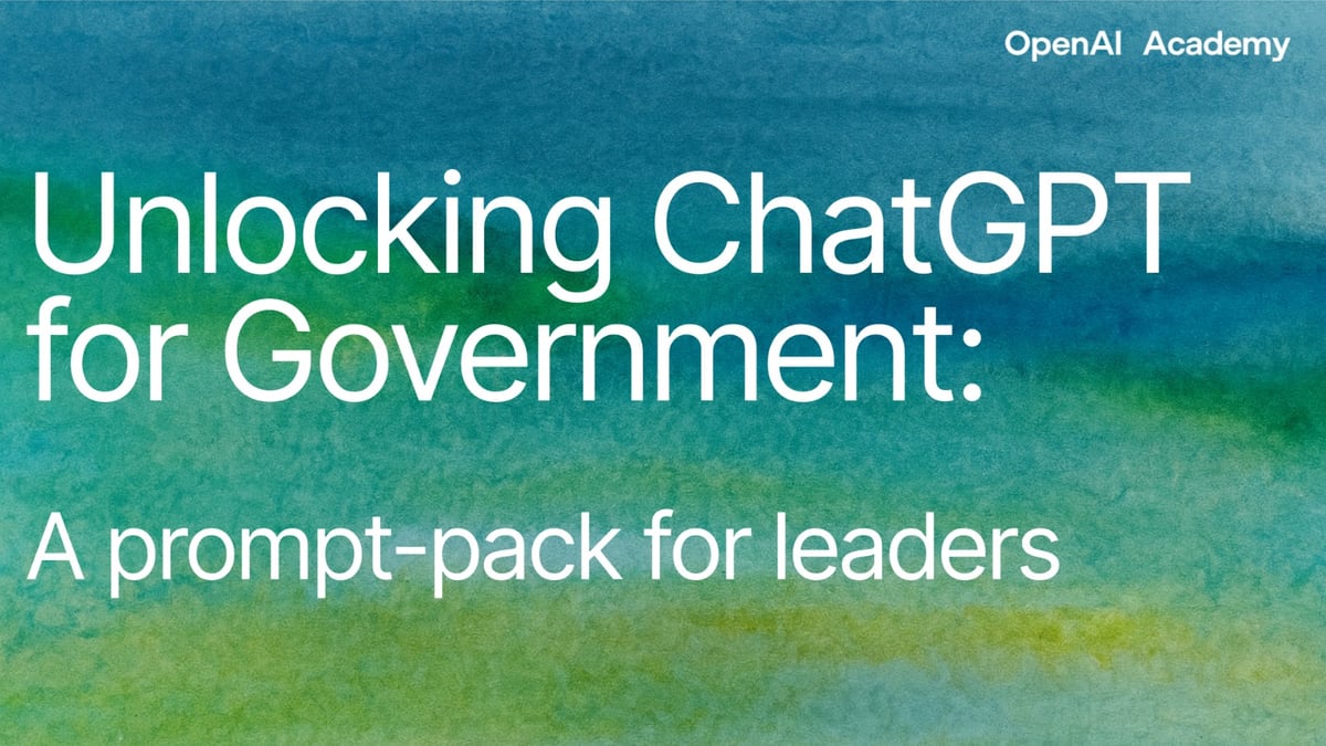 Unlocking ChatGPT for Government: A Prompt-Pack for Leaders