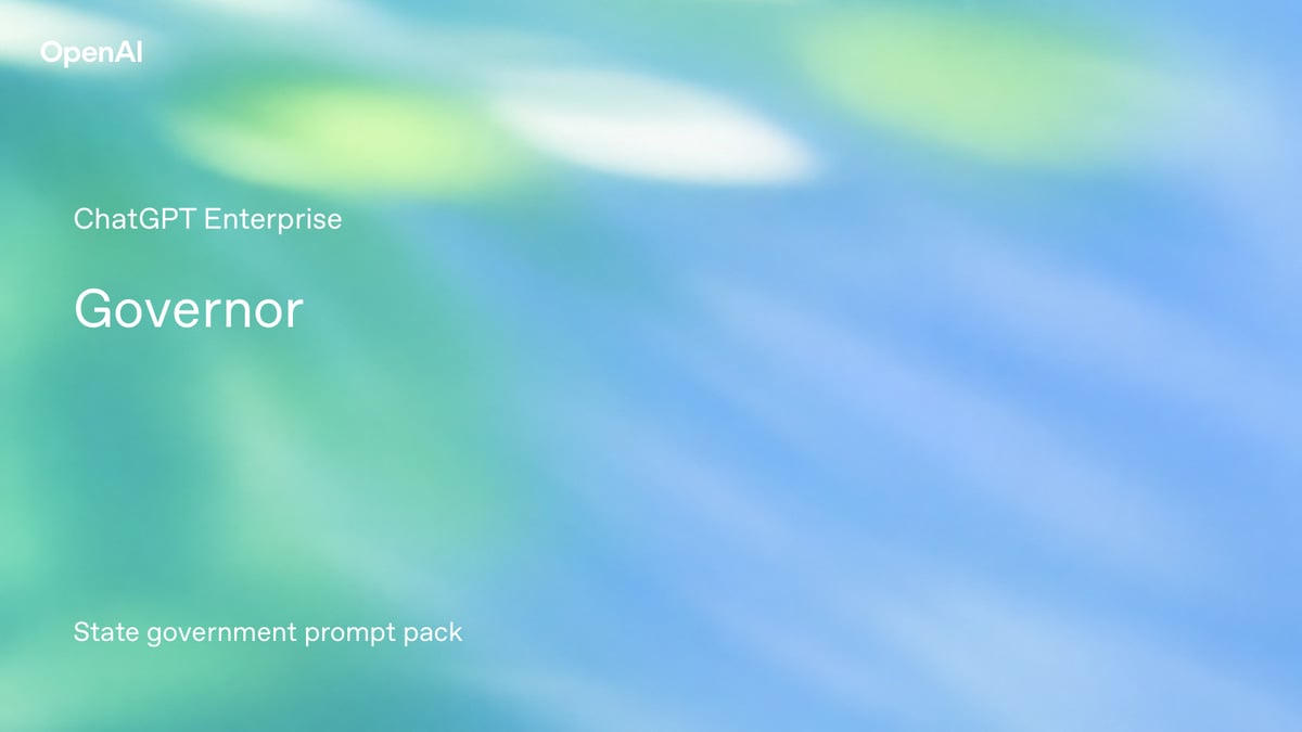ChatGPT for Governor: A practical prompt pack