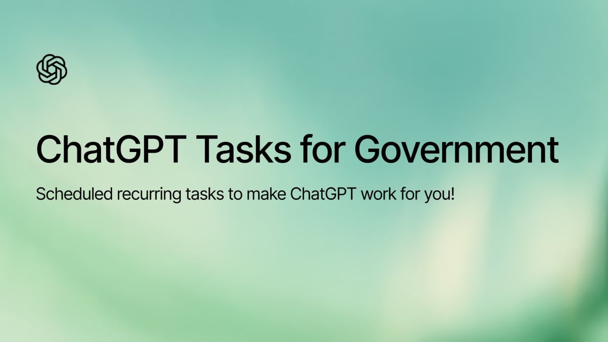 ChatGPT Tasks for Government