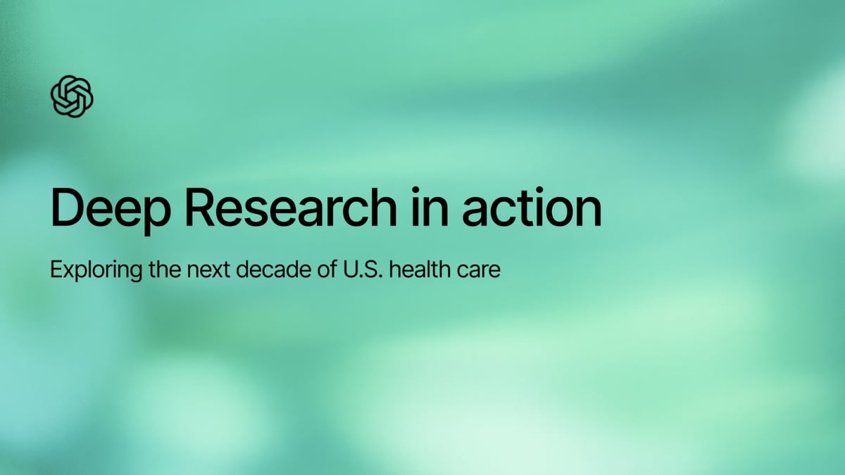 Deep Research in action