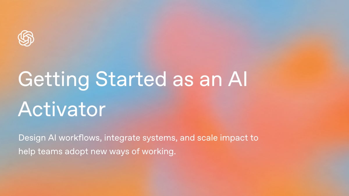 Getting Started as an AI Activator