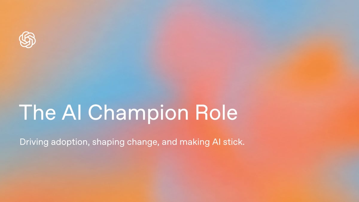 The AI Champion Role