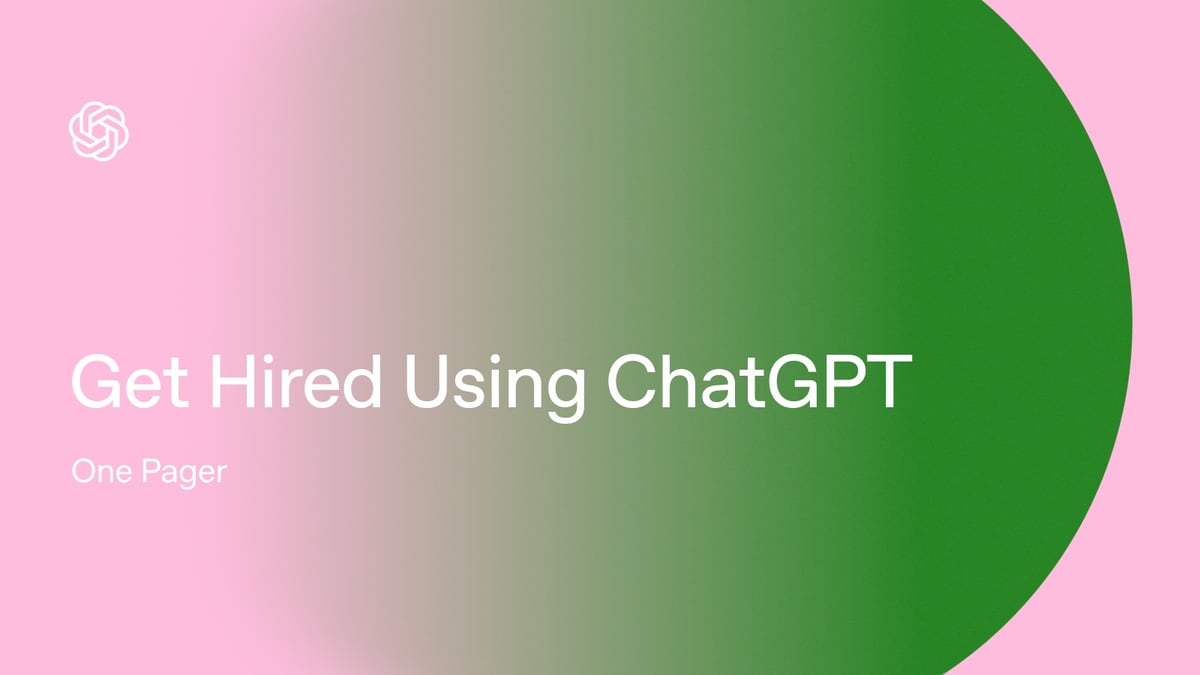 ChatGPT Job Search Playbook