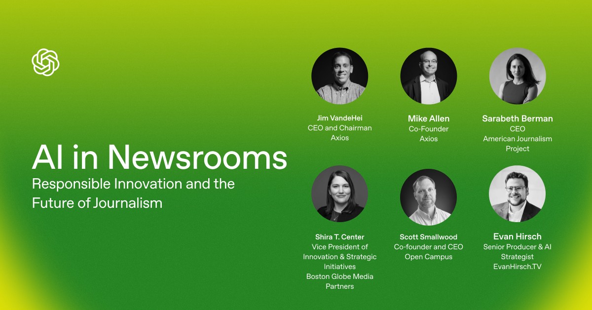 In-Person event: AI in News Organizations: Responsible Innovation and the Future of Journalism