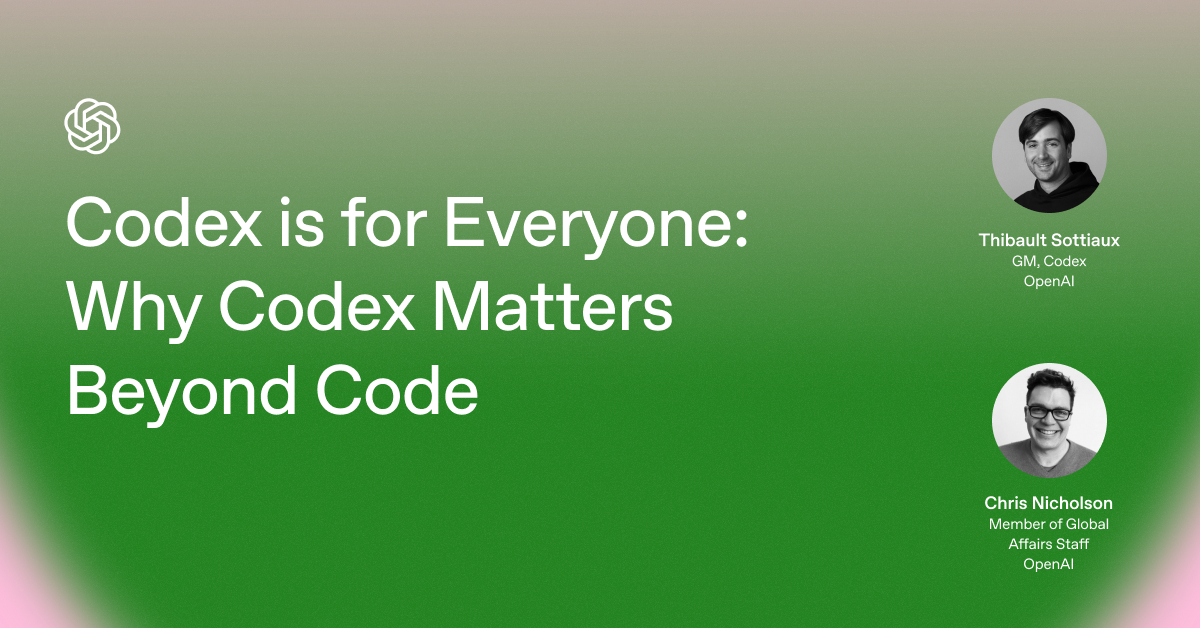 Codex is for Everyone: Why Codex Matters Beyond Code