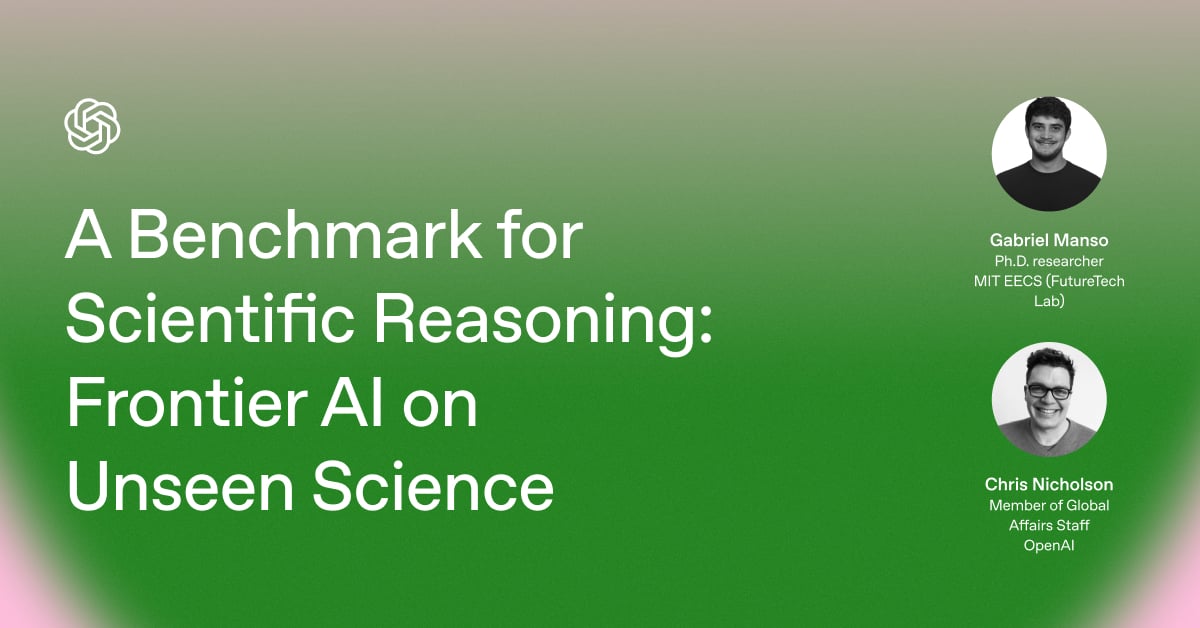 A Benchmark for Scientific Reasoning: Frontier AI on Unseen Science