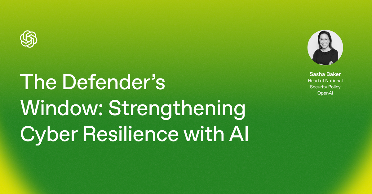 In Person Event: The Defender’s Window: Strengthening Cyber Resilience with AI