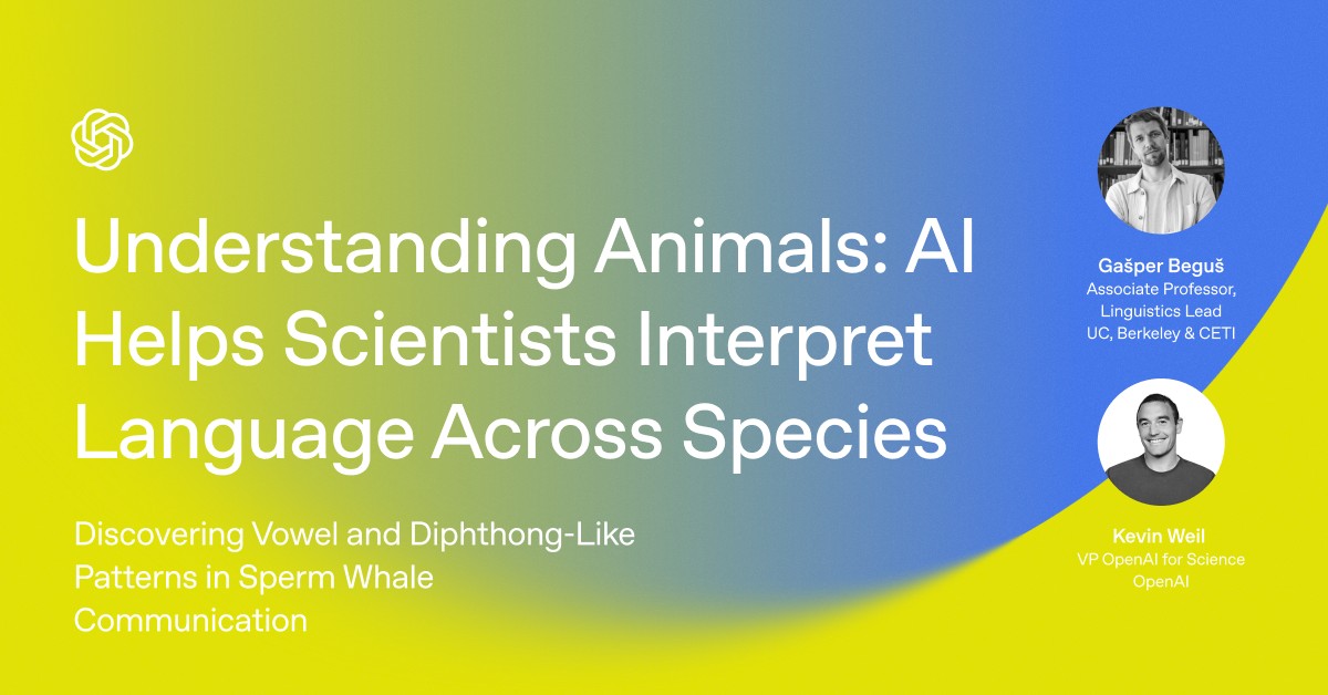 Hybrid Event: Understanding Animals: AI Helps Scientists Interpret Language Across Species
