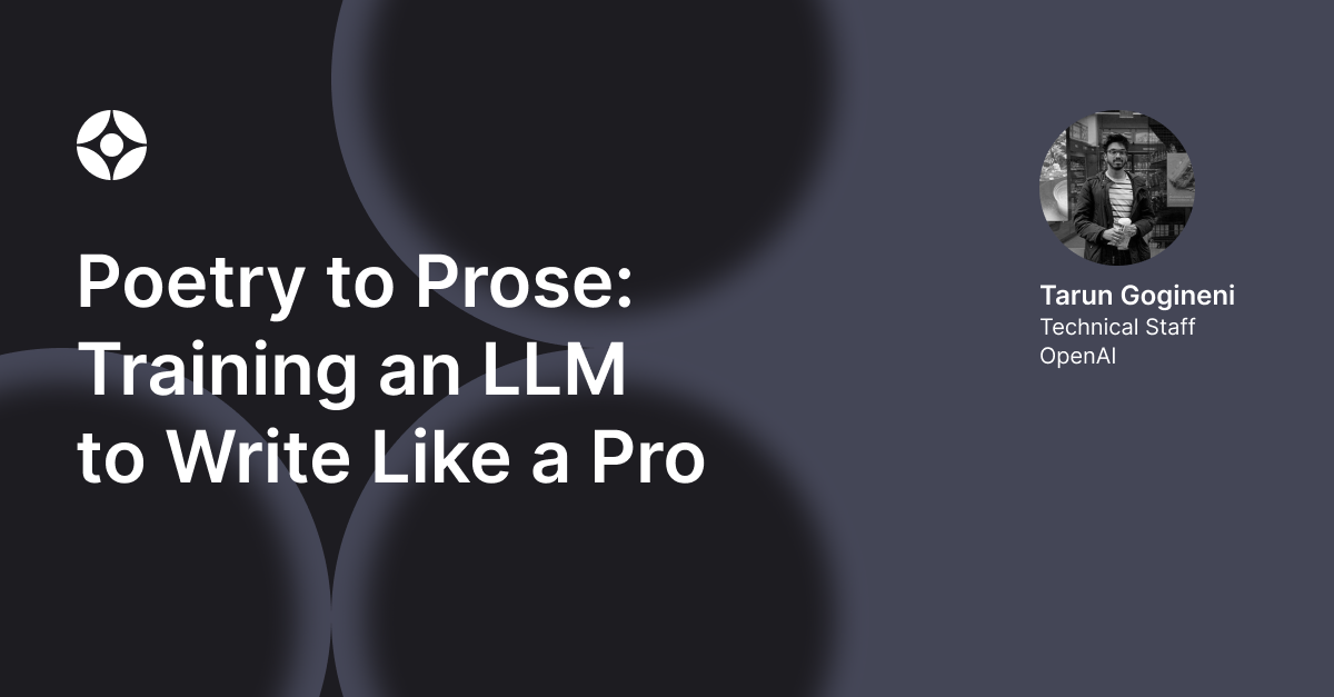 Poetry to Prose: Training a LLM to Write Like a Pro